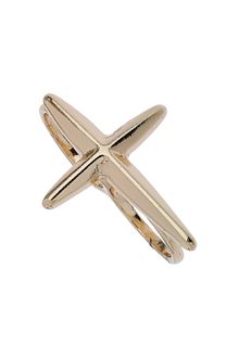 Topshop New Double Cross Ring - Lyst