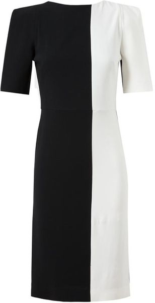 Osman Yousefzada Colour Blocked Crepe Pencil Dress - Lyst