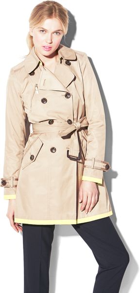 Vince Camuto Joanne Colored Trench - Lyst