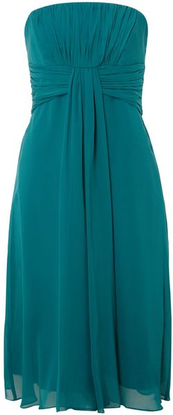 Ariella Drape Short Silk Dress - Lyst