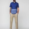 Band Of Outsiders Placement Stripe Short Sleeve Shirt in Blue for Men (navy) - Lyst