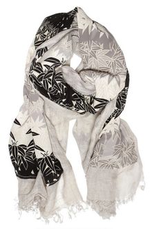 Contileoni Bamboo Print Silklinen Scarf - Lyst