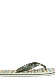 Dolce & Gabbana Nylon Striped Thong Flip Flops - Lyst
