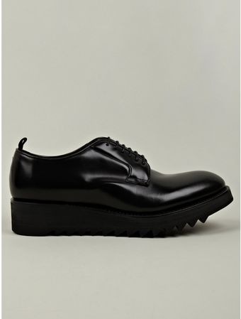DSquared2 Mens Black Shark Lace Up Leather Shoe - Lyst