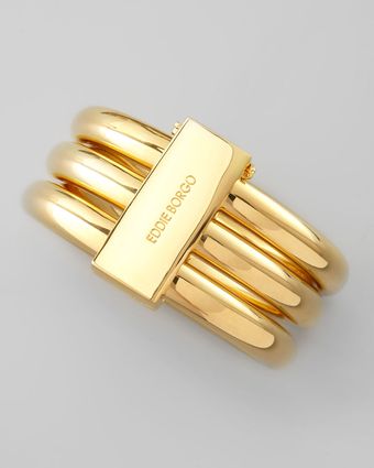 Eddie Borgo Gold Plate Bangles - Lyst