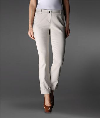 Emporio Armani Straight Leg Pant - Lyst