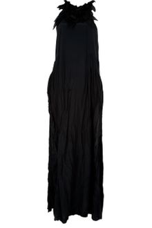 Ermanno Scervino Leaf Neckline Maxi Dress - Lyst