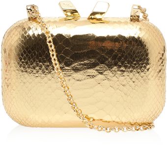 Kotur Margo Snake Metallic Clutch - Lyst