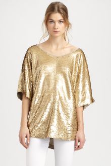 Rachel Zoe Minelli Sequined Dolman Top - Lyst