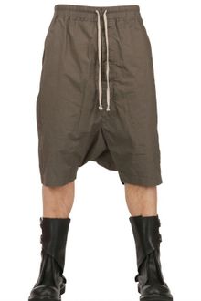 Rick Owens Cotton Poplin Long Rise Shorts - Lyst