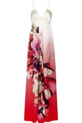 Roberto Cavalli Dégradé Printed Silk Maxi Dress