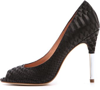 Sigerson Morrison Kitty Open Toe Pumps - Lyst