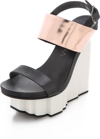 United Nude Rockerfeller Wedge Sandals - Lyst