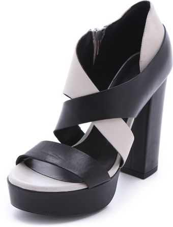 Vic Matie' Chunky Colorblock Sandals - Lyst