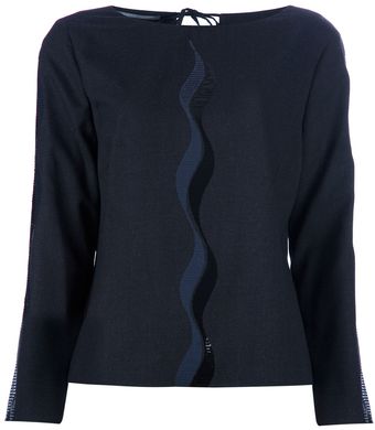 Alberta Ferretti Tie Fastening Top - Lyst