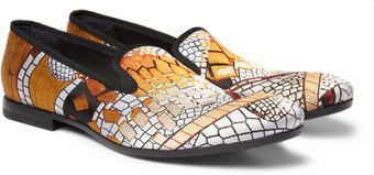 Alexander McQueen Jacquardwoven Slippers - Lyst