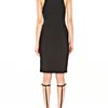 Alexander Wang Slim Fitted Fishline Vneck Dress in Black (onyx) - Lyst