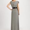 Alice + Olivia Luca Belted Maxi Dress in Gray (grey) - Lyst