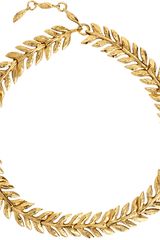 Aurelie Bidermann Gold Lunada Bay Leaf Collar