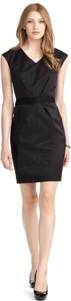 Brooks Brothers Deep V Bow Dress - Lyst
