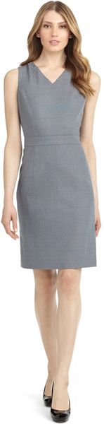 Brooks Brothers Wool Stretch Dress - Lyst
