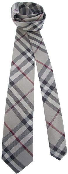 Burberry Check Woven Tie - Lyst