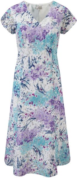Cc Multicoloured Floral Burnout Dress - Lyst