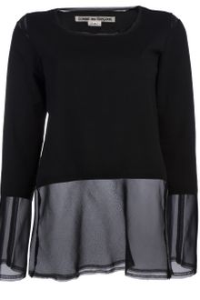 Comme Des Garçons Chiffon Sweater - Lyst
