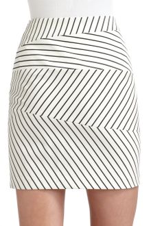 Cynthia Steffe Lucinda Stripe Block Skirt - Lyst