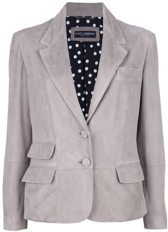 Dolce & Gabbana Button Up Blazer - Lyst