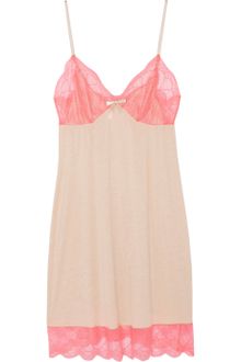 Eberjey Thedora Lacetrimmed Jersey Chemise - Lyst