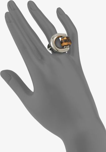 Gucci Bamboo Horsebit Sterling Silver Ring - Lyst