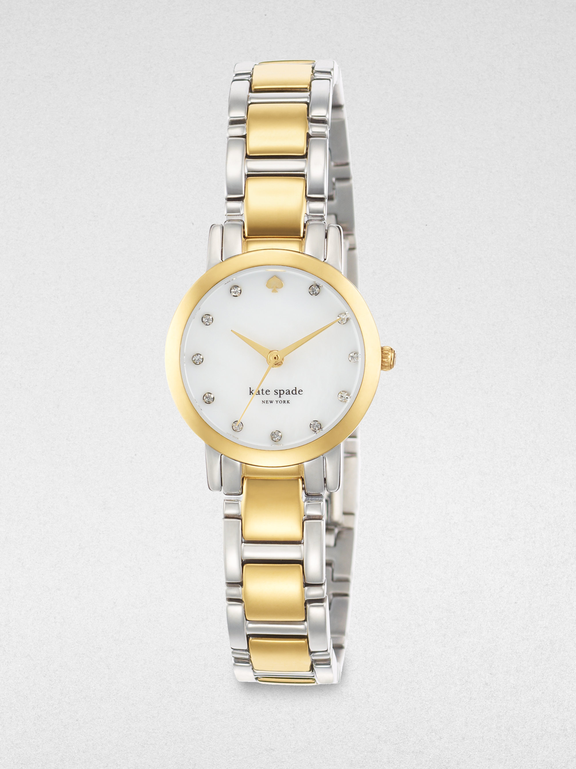 Kate Spade Gramercy Mini TwoTone Stainless Steel & MotherOfPearl