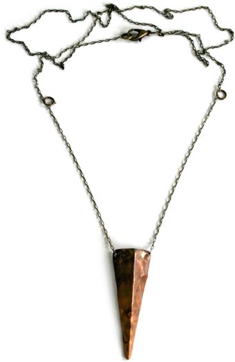 Laura Lombardi Copper Shield Necklace - Lyst