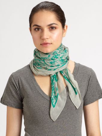 McQ by Alexander McQueen Graffiti Print Scarf - Lyst
