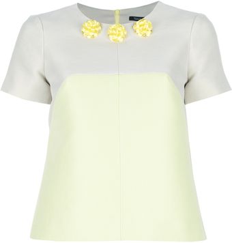 Tara Jarmon Colour Block Top - Lyst