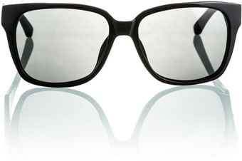 The Row The Row Black Wafarer Frames Blackblack Leather - Lyst