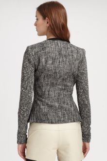 Theory Alimo Collarless Tweed Jacket - Lyst