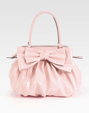 Valentino Lacca Patent Leather Top Handle Bag - Lyst