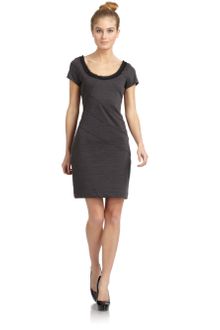 Z Spoke by Zac Posen Bondage Frayed Neck Seamed Dress - Lyst