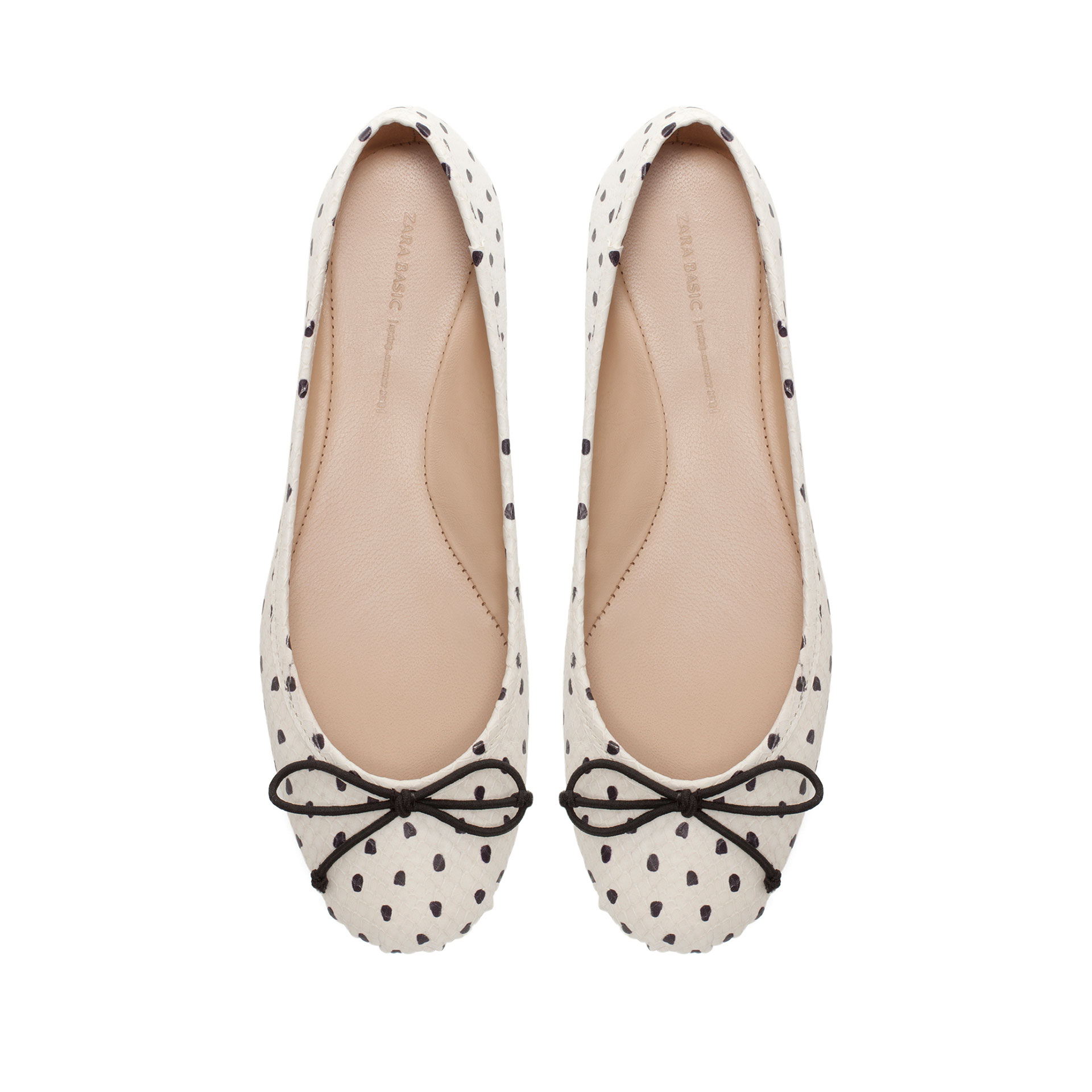 Zara Polka Dot Ballerina Shoes in Multicolor (multicolour) Lyst
