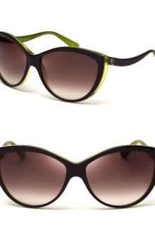 Alexander McQueen Side Wave Cateye Sunglasses - Lyst