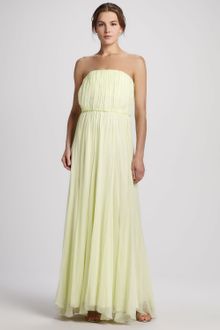 Alice + Olivia Chase Strapless Silk Maxi Dress - Lyst