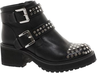 Asos Asos Admiral Studded Biker Boots - Lyst