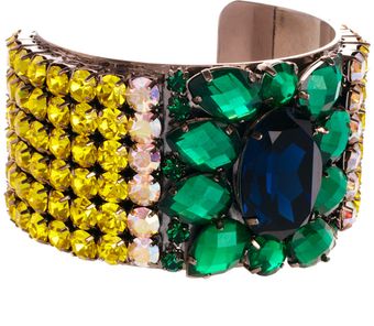 Asos Jewelled Cuff Bracelet - Lyst