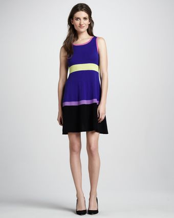 Autumn Cashmere Colorblock Cashmere Dress - Lyst