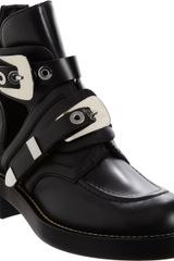 Balenciaga Buckle Strap Ankle Boot