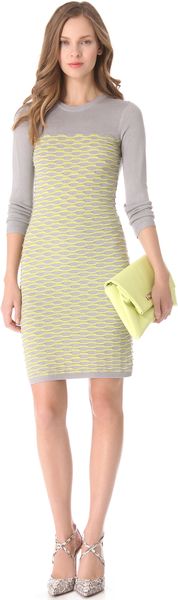 Cut25 By Yigal Azrouël Fish Scale Knit Dress - Lyst