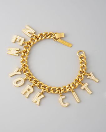Eddie Borgo Pave New York City Charm Bracelet - Lyst