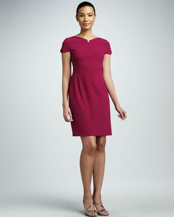 Elie Tahari Alexis Front Zip Dress - Lyst